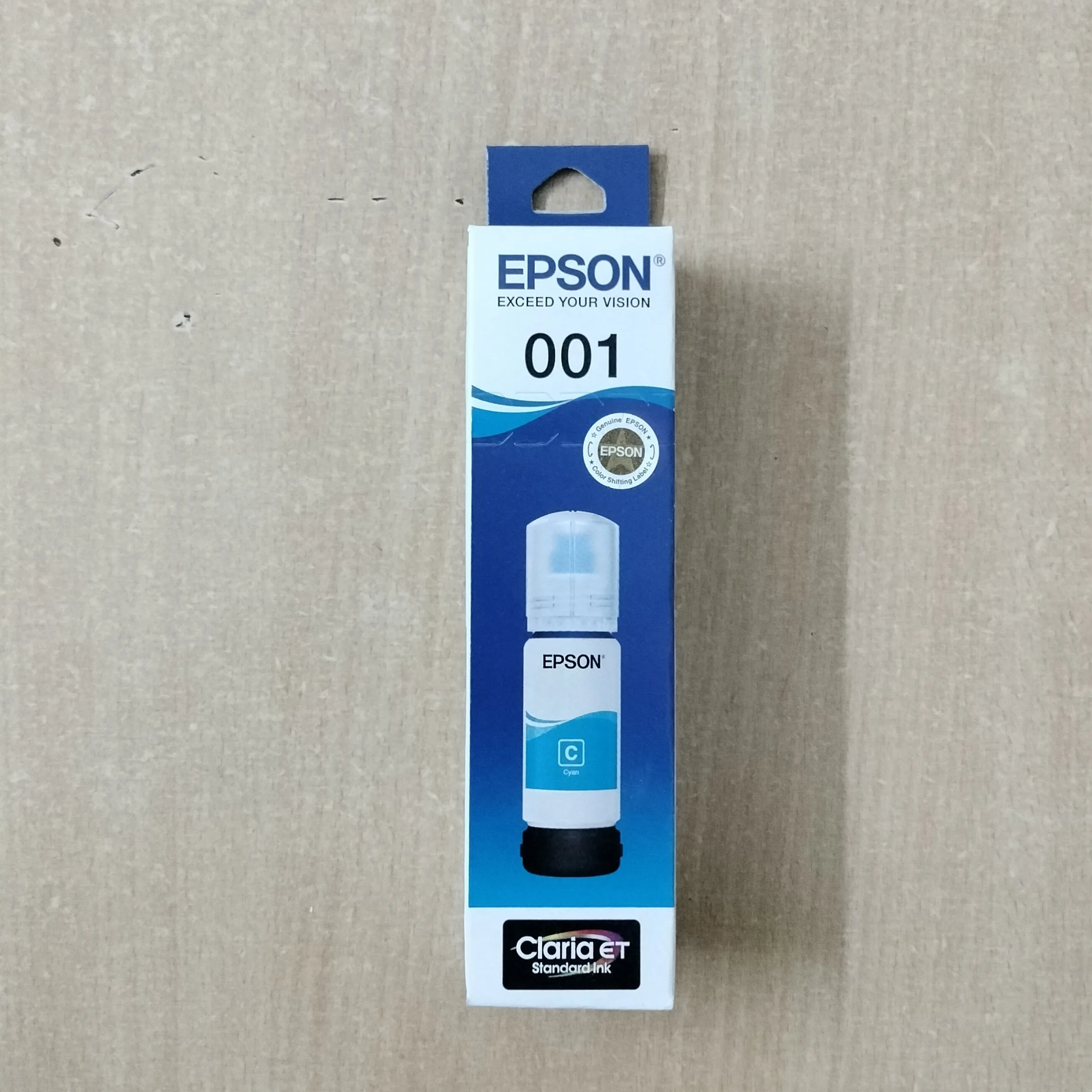 001 Cyan ink front view