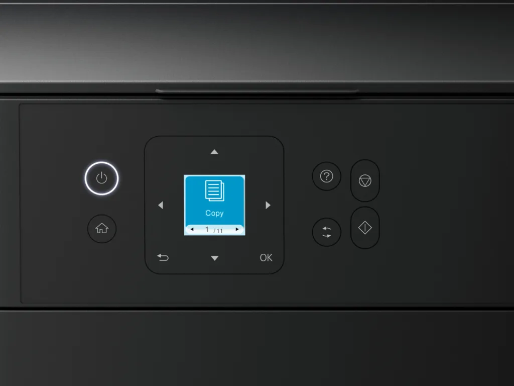 Epson L4360 EcoTank printer LCD display