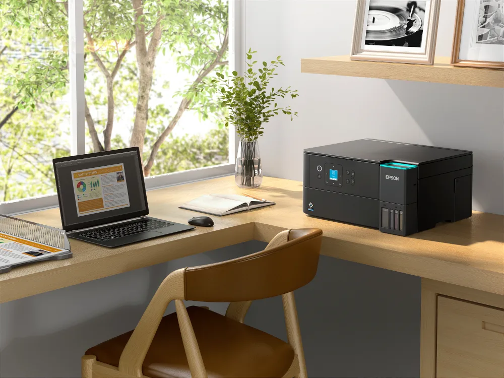Epson L4360 EcoTank printer in a desk